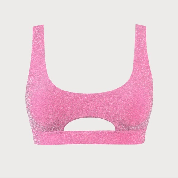 Berlook Pink Lurex Cut Out Plus Size Bikini Set - Picture 5 of 8